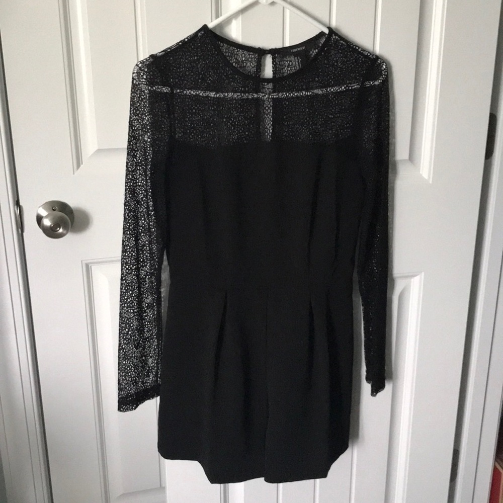 Forever 21 all black Romper